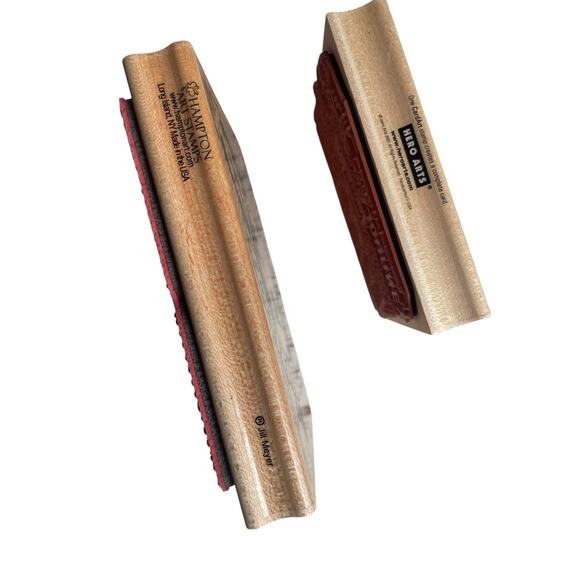 Hero Arts Rubber Stamp Woman Face Compass Butterfly Vintage Paris Travel Collage - Picture 5 of 9